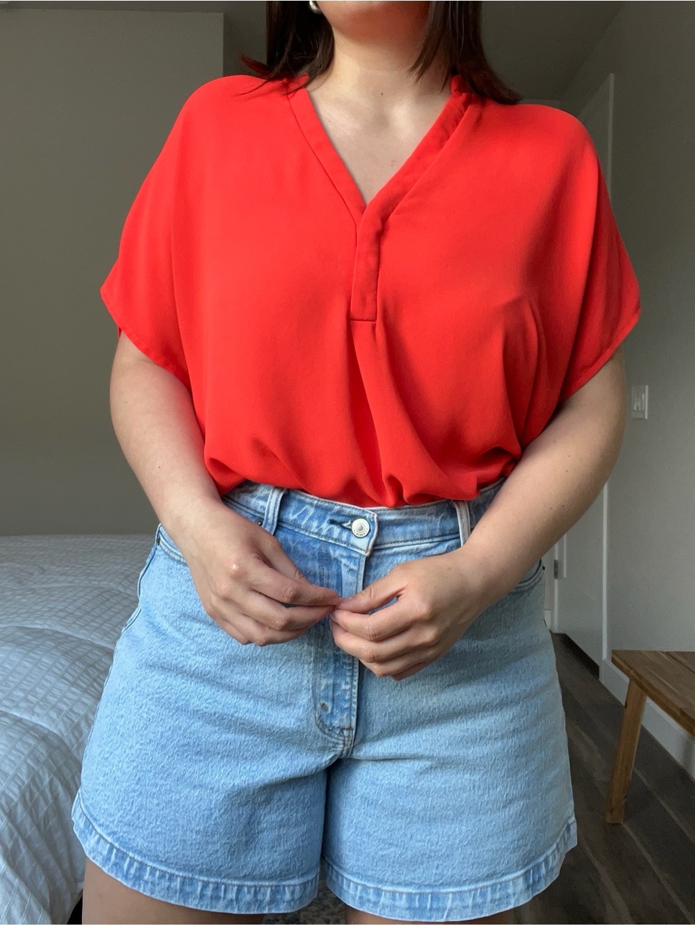 Tomato Red Boutique Shirt